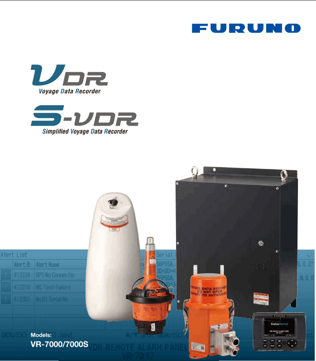 FURUNO VDR,APT, VR-7000,VR-5000,VR-3000, ANNUAL, CERTIFICATE, FURUNO VDR, S-VDR